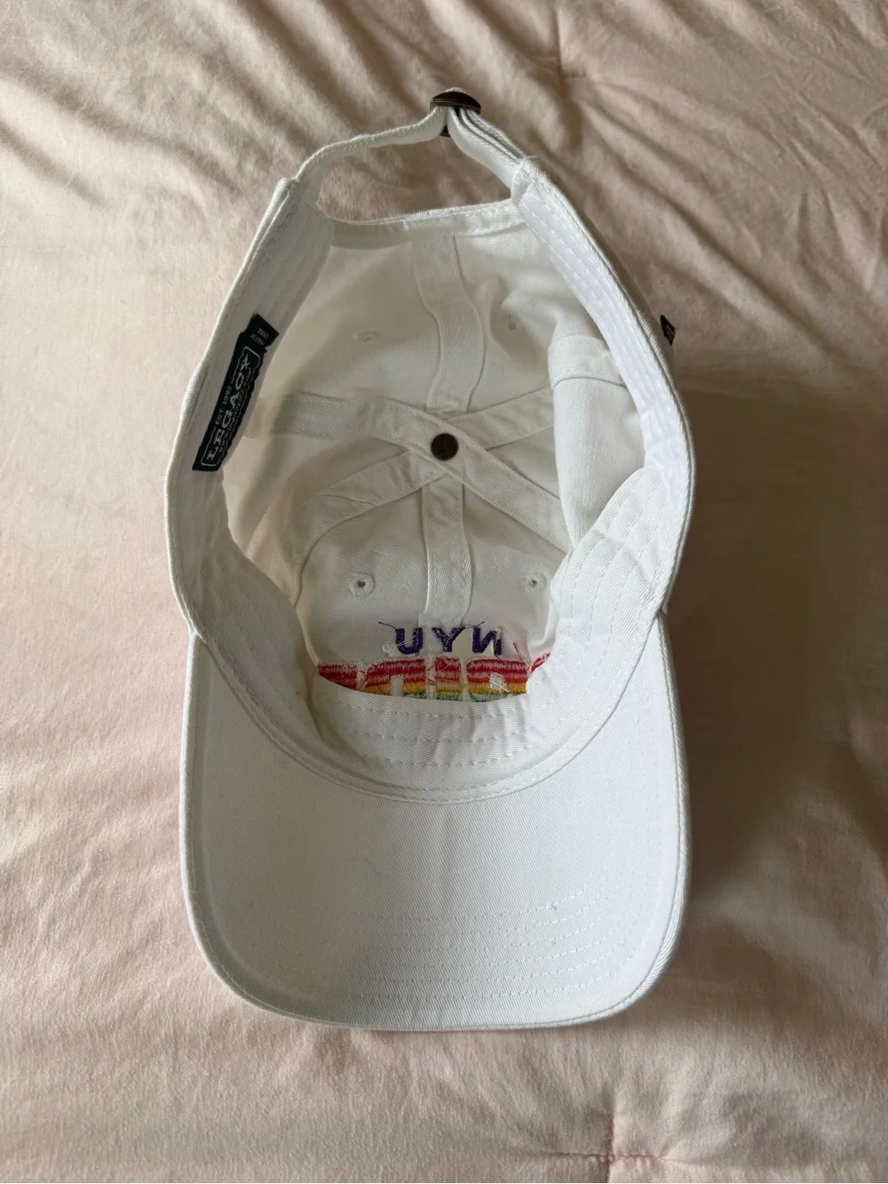 Pride White Baseball Cap NYU
